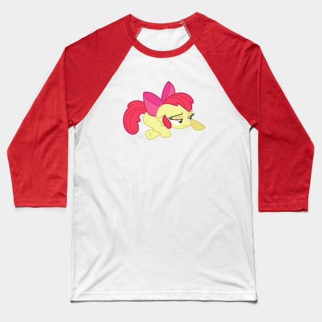 Apple Bloom on the ground Baseball T-Shirt by CloudyGlow